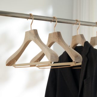 Non-Slip Velvet Suit Hangers 10 Pack, Anti-Slip Wide Shoulder Coat Hangers
